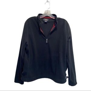 GH Bass Co  Fleece Pullover Black w/ toggles
